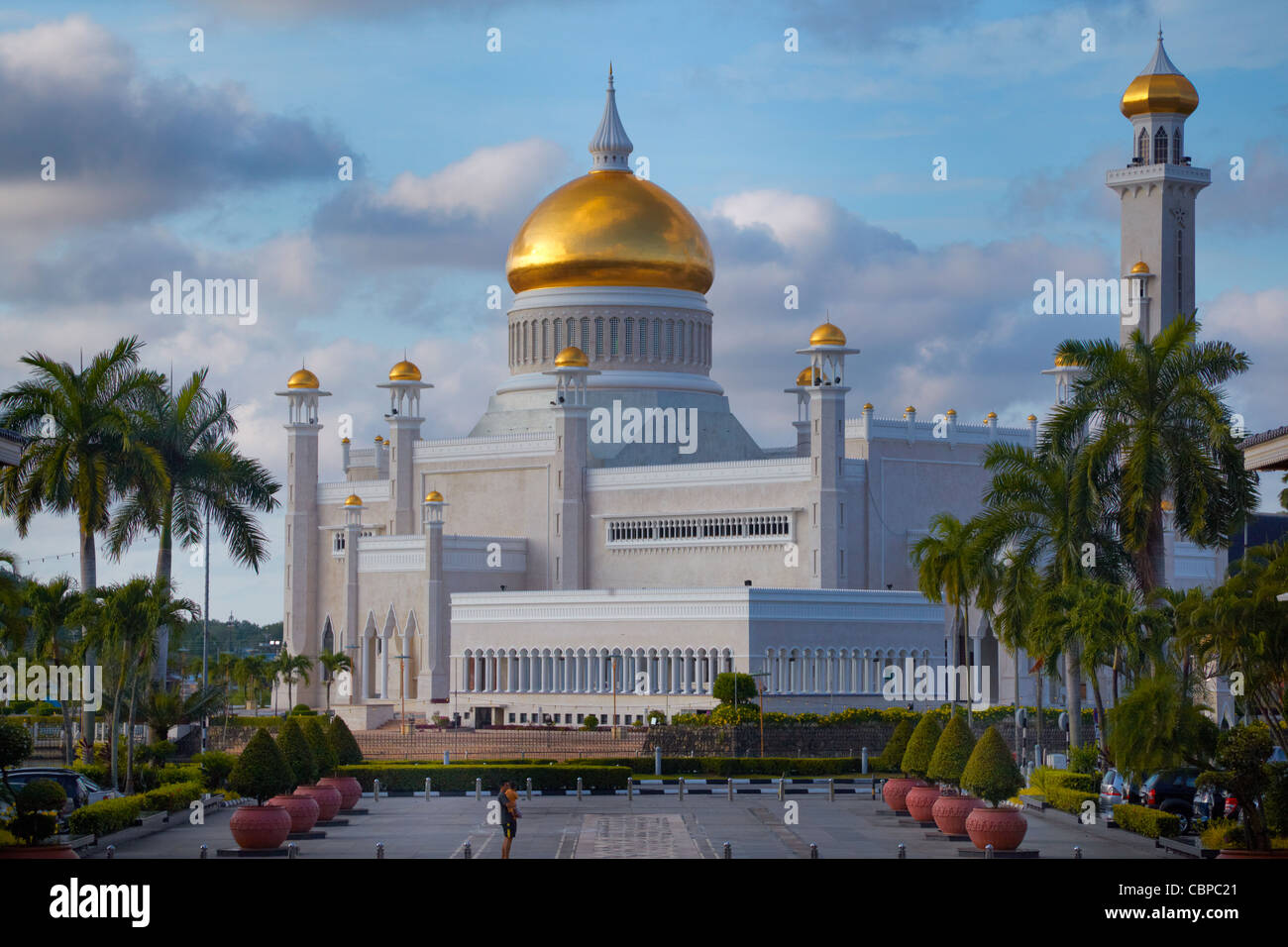 Omar Ali Saifuddien Mosque, Bandar Seri Begawan, Brunei Stock Photo