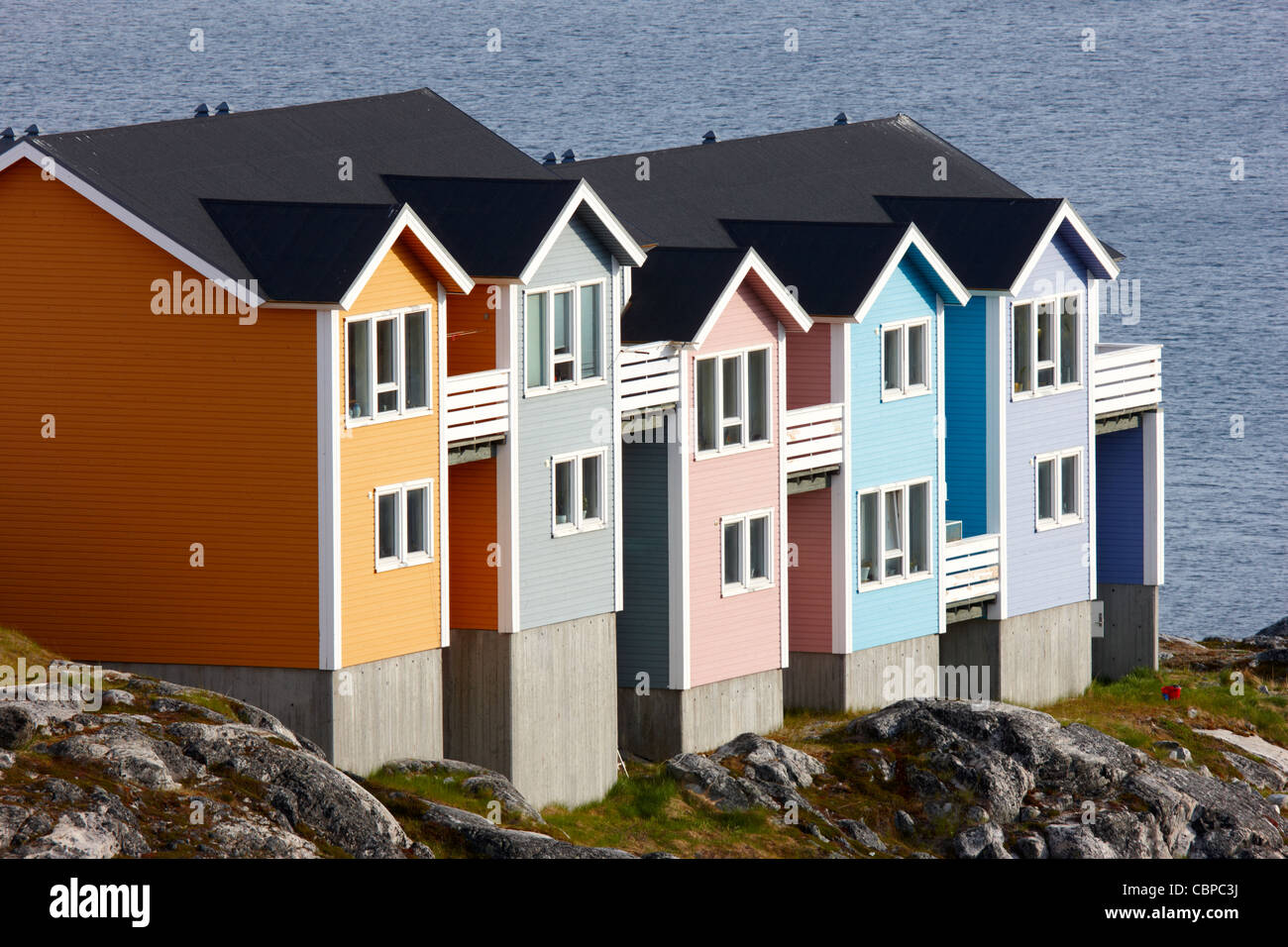 Houses, Nuuk, Greenland Stock Photo Alamy