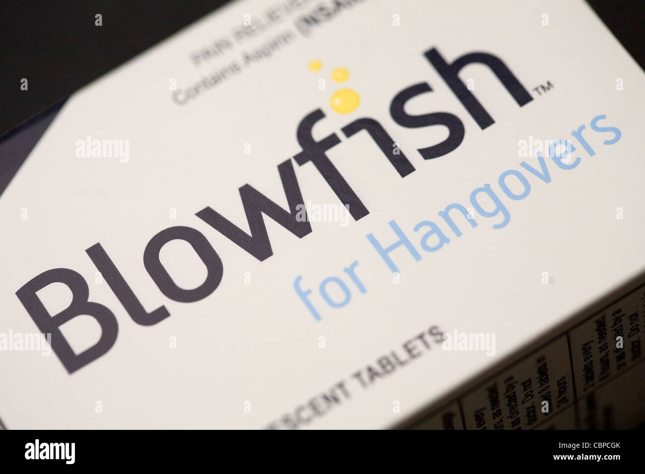 Blowfish- FDA approved hangover cure.  Stock Photo