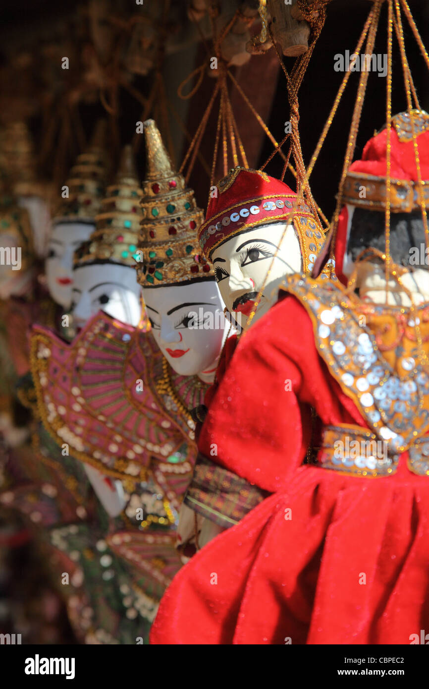 Myanmar Puppets Stock Photo