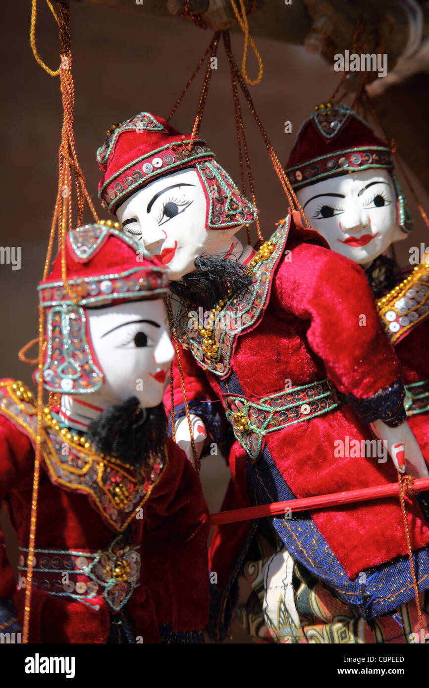 Myanmar Puppets Stock Photo