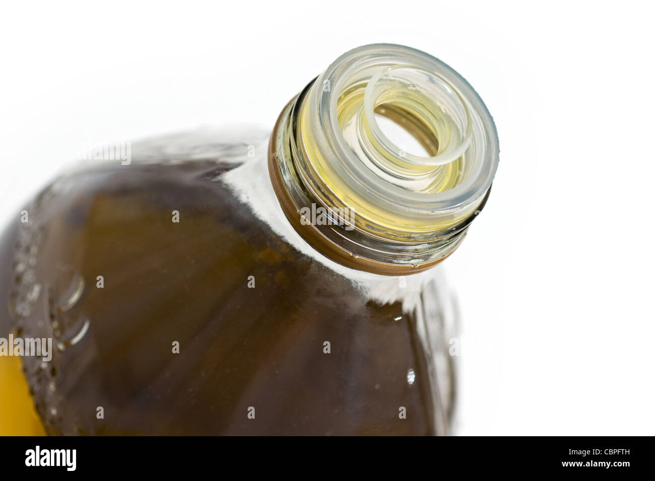 Olive oil bottle Stock Photo