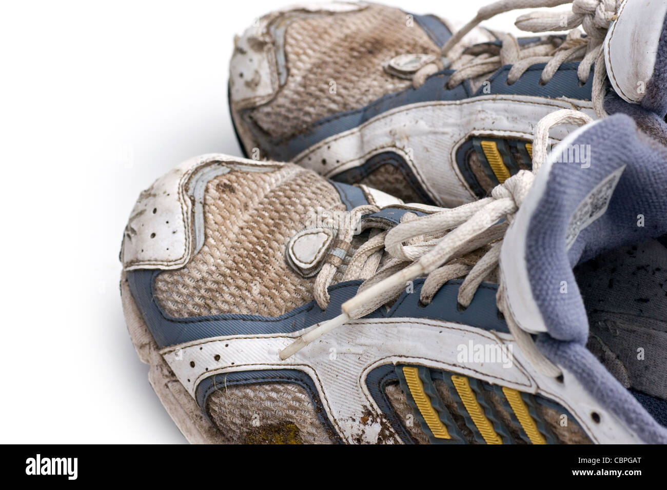 Dirty running shoes Stock Photo Alamy