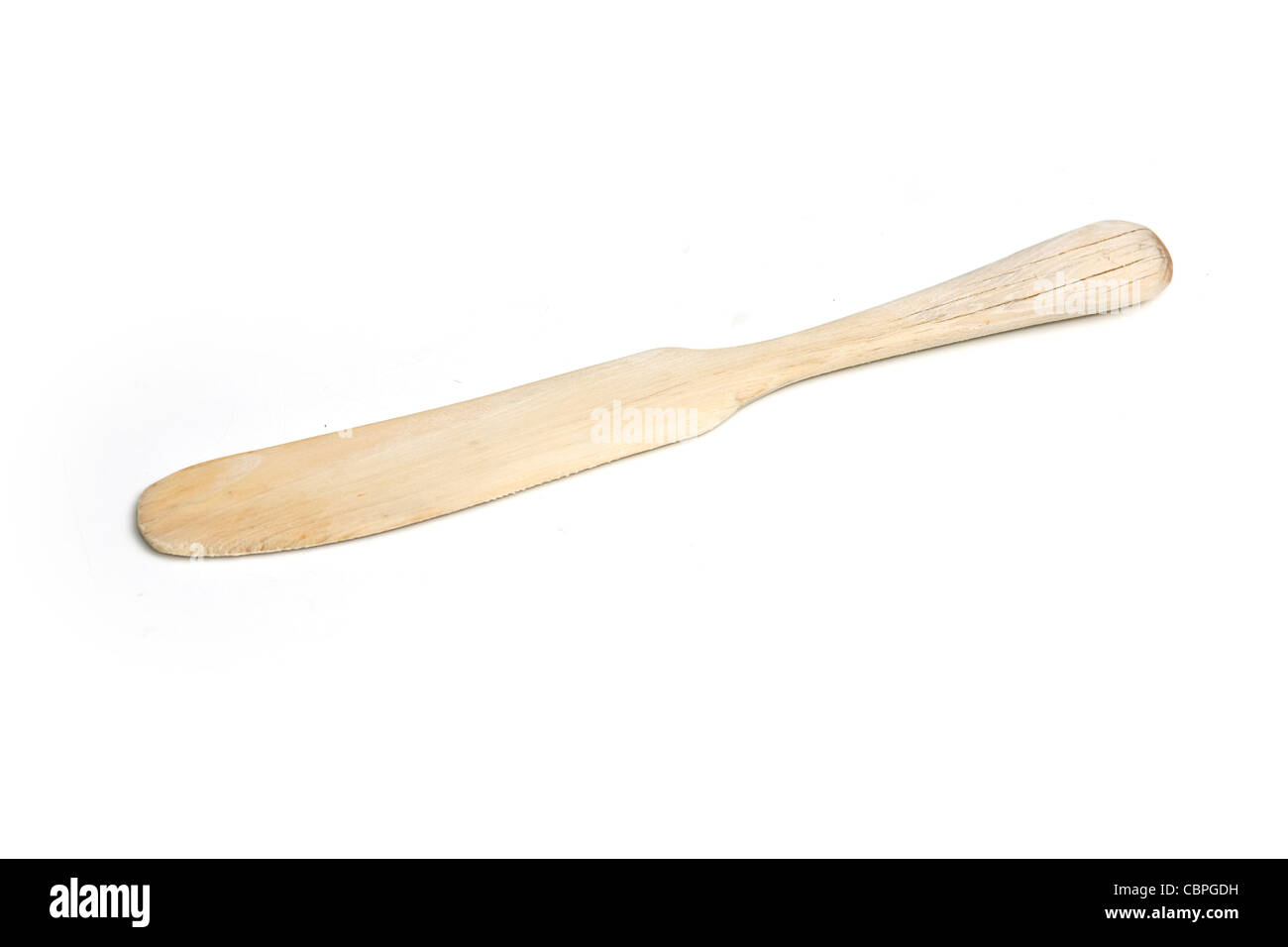 Wooden butter knife Stock Photo Alamy