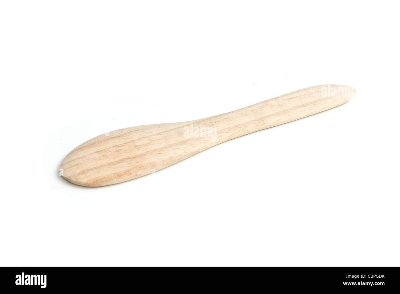 Wooden butter knife Stock Photo Alamy