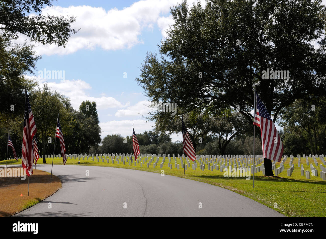 Florida National Cemetery in the Withlacoochee State Forest Florida USA Stock Photo