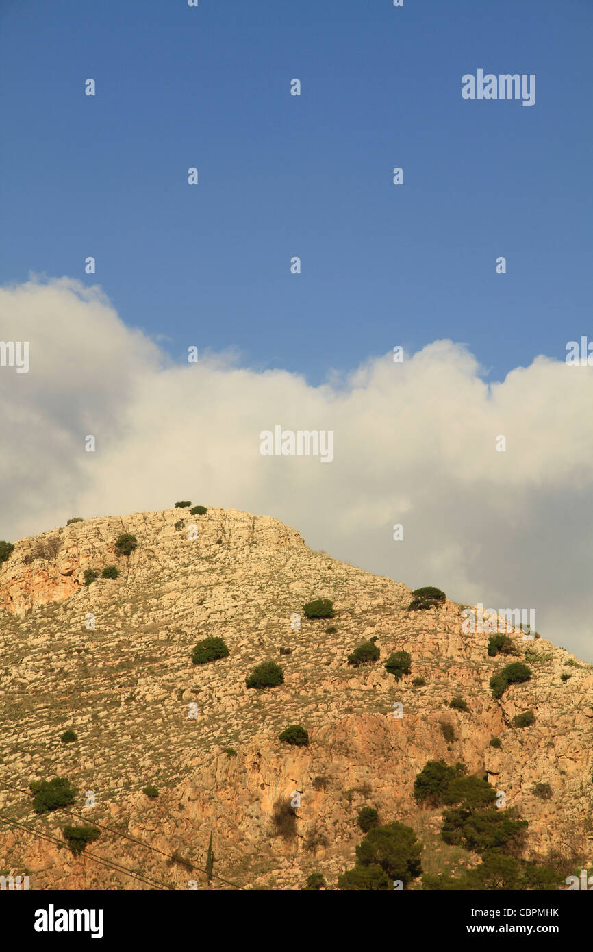 Israel, Mount Precipice in the Lower Galilee Stock Photo