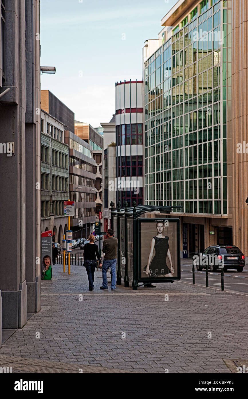 Belgian street, Brussels Stock Photo - Alamy