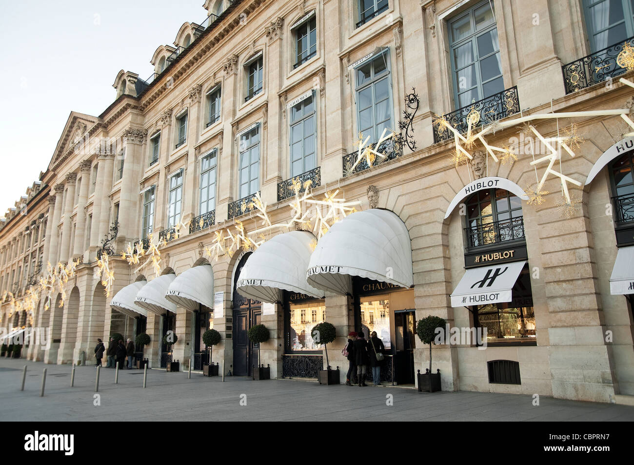 The flagship Louis Vuitton store at Place Vendome, Paris, France