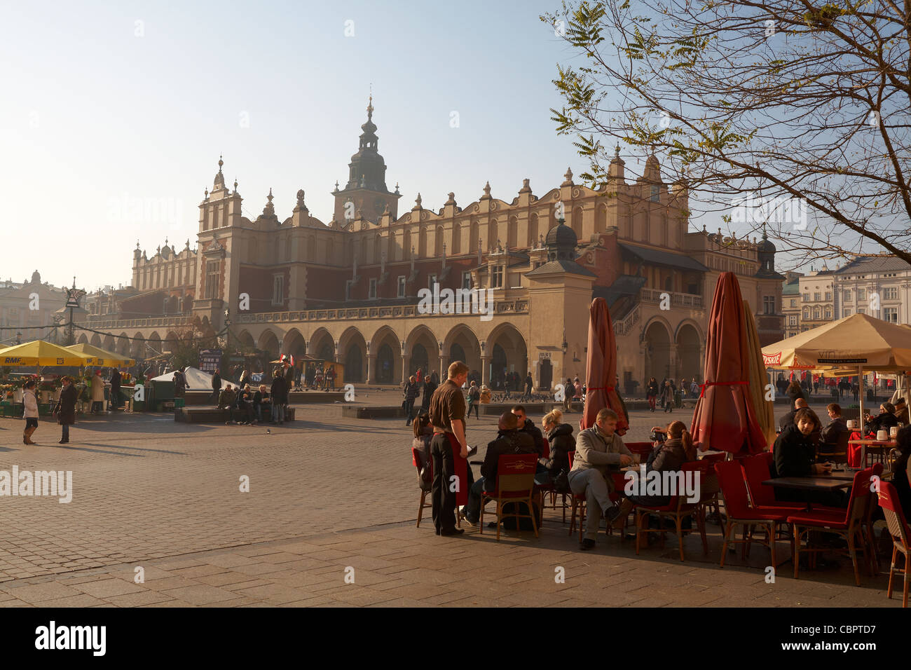 Poland Krakow Main Market Square Rynek Glowny Sukiennice Cloth Hall