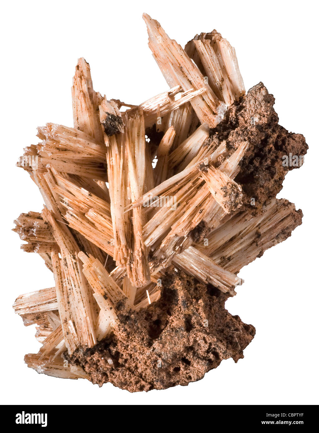 Cerussite, Flux Mine, Patagonia District, Santa Cruz Co., Arizona Stock Photo