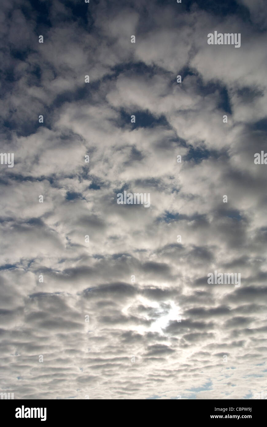 cirrocumulus clouds. Stock Photo