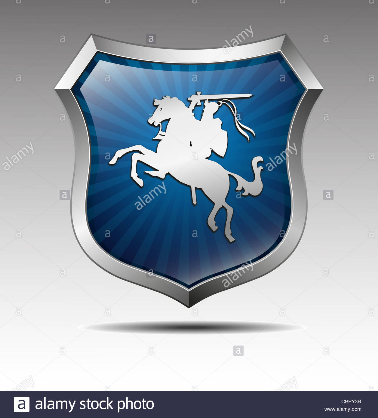 Coat Of Arms Shield Knight Stock Photos & Coat Of Arms Shield Knight