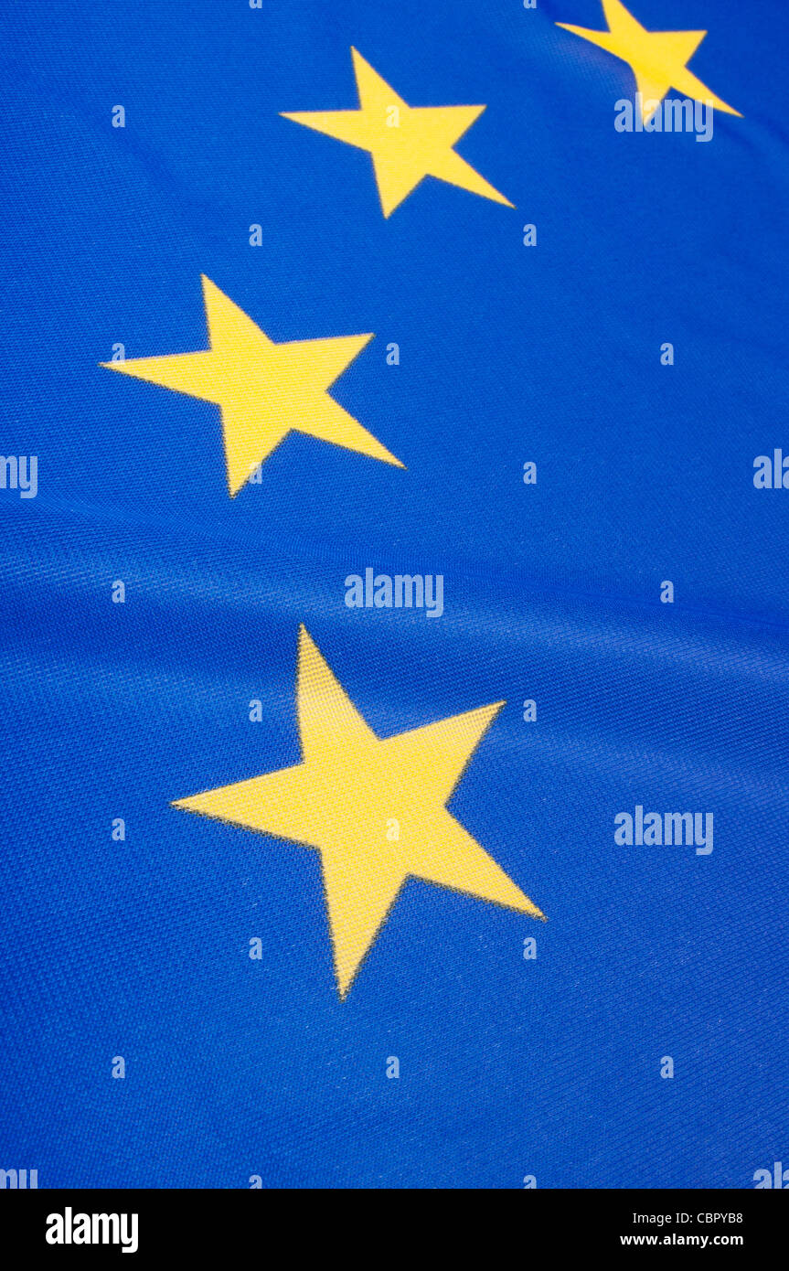 Closeup glossy flag european union hi-res stock photography and images ...