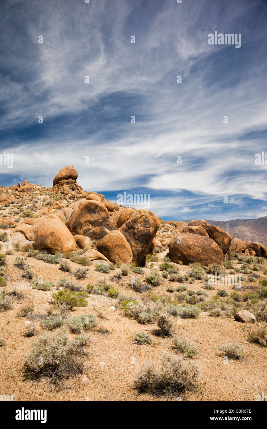 USA, California, Eastern Sierra Nevada Area, Lone Pine, landscape of