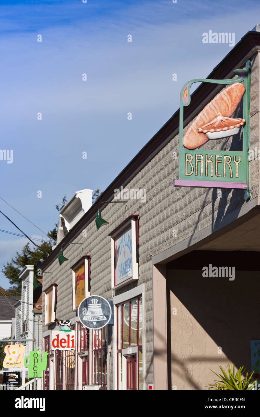 USA, California, Northern California, North Coast, Tomales, sign for