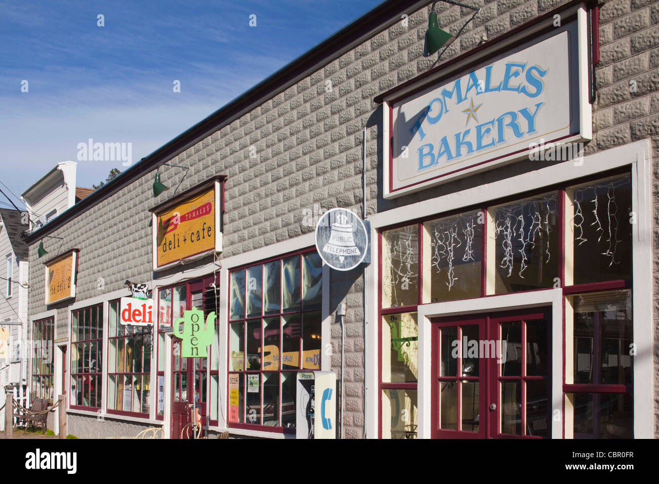 USA, California, Northern California, North Coast, Tomales, sign for