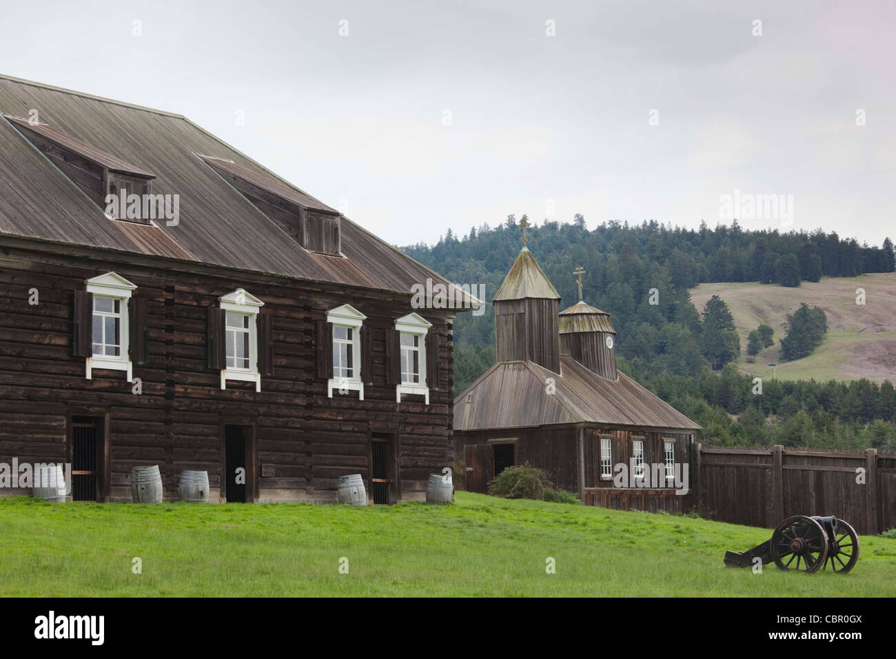 USA, California, North Coast, Fort Ross State Historic Park, trading