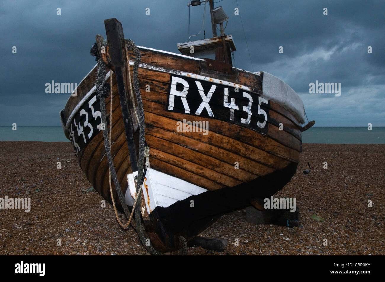 Fishing Boat Dungeness Beach Dungeness Kent England UK Stock Photo - Alamy