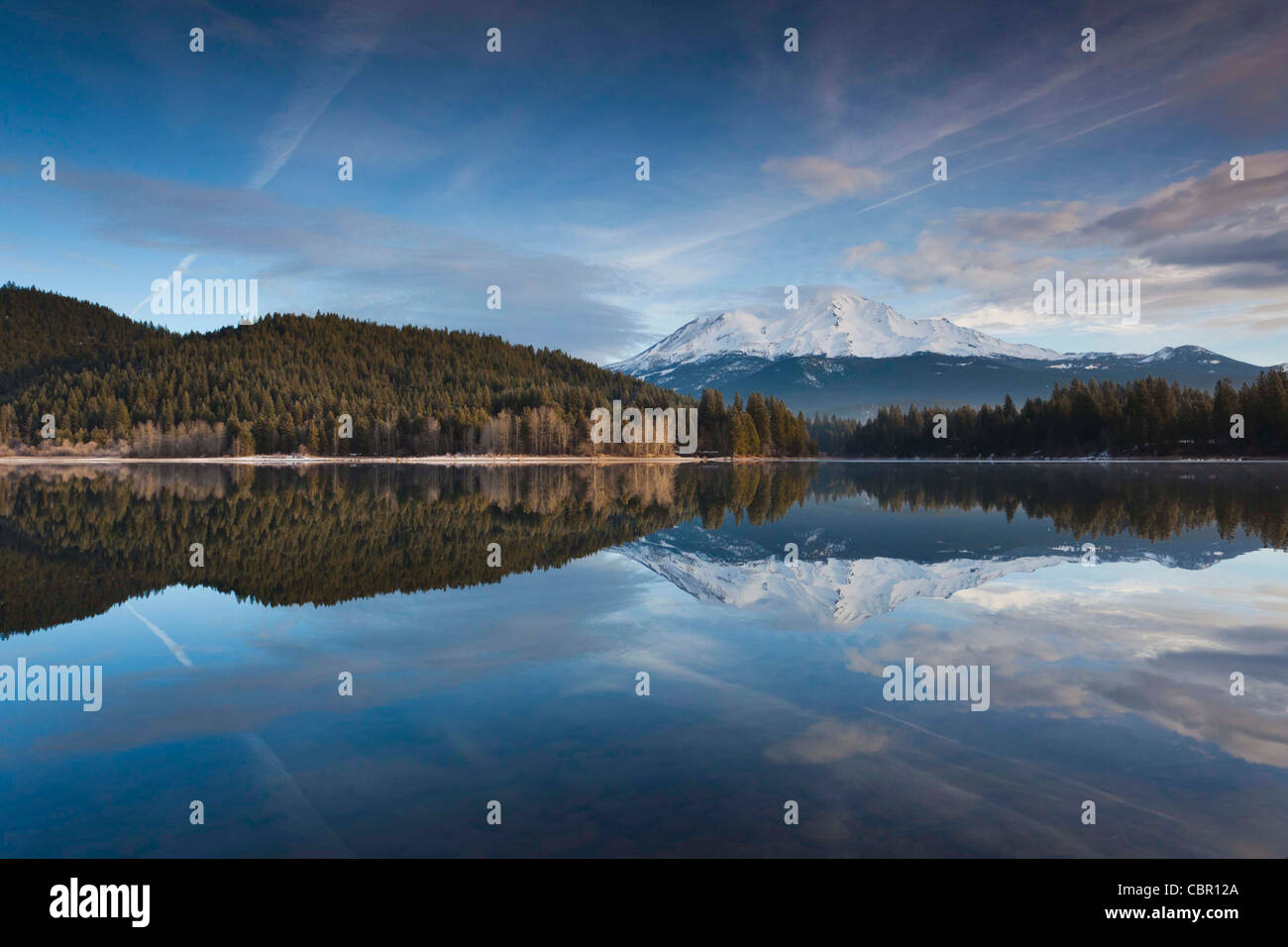 USA, California, Northern Mountains, Mount Shasta, view of Mt. Shasta ...