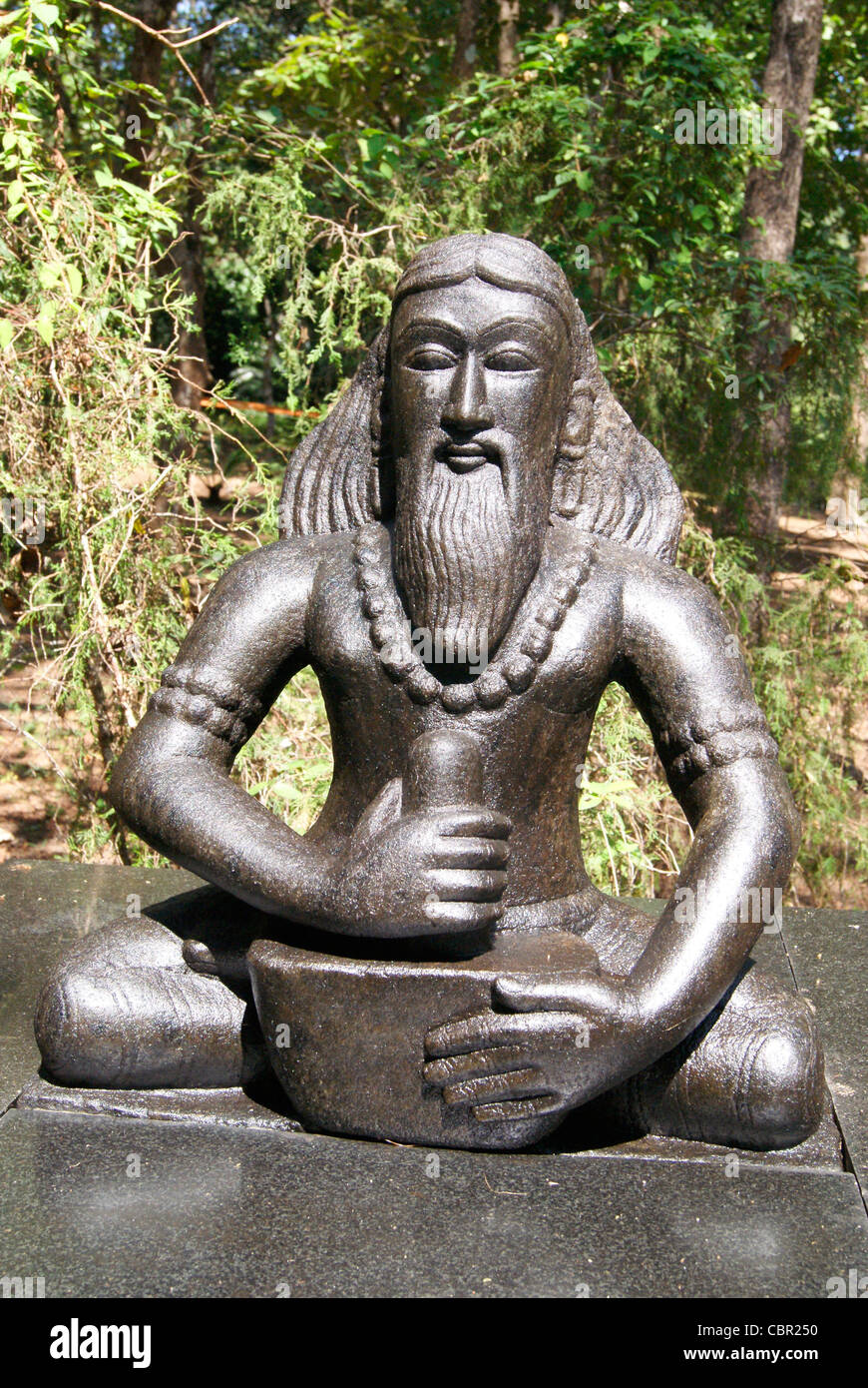 Indian Ayurveda Ancient Saint Sculpture Stock Photo - Alamy