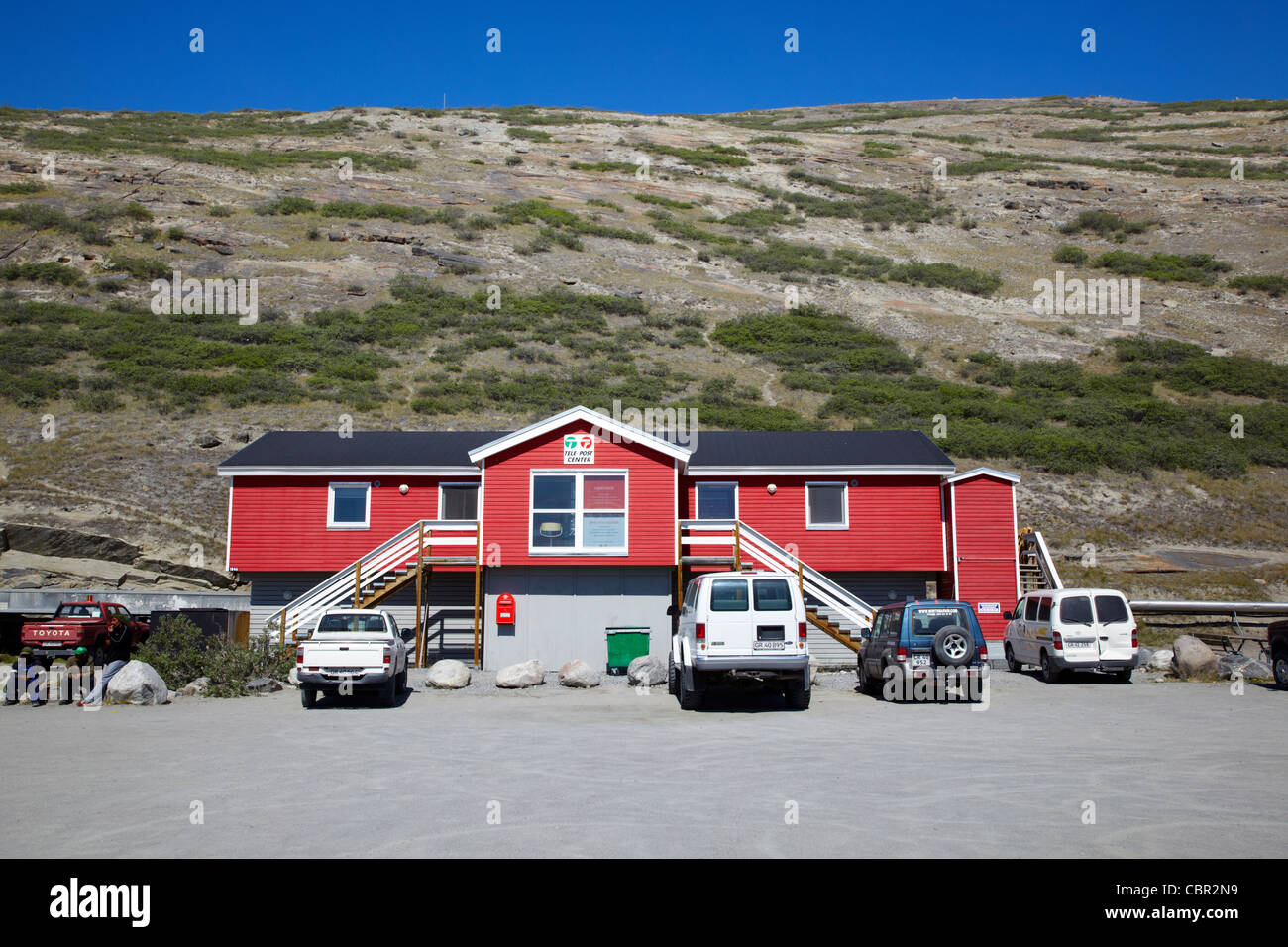 Post office Kangerlussuaq, Greenland Stock Photo