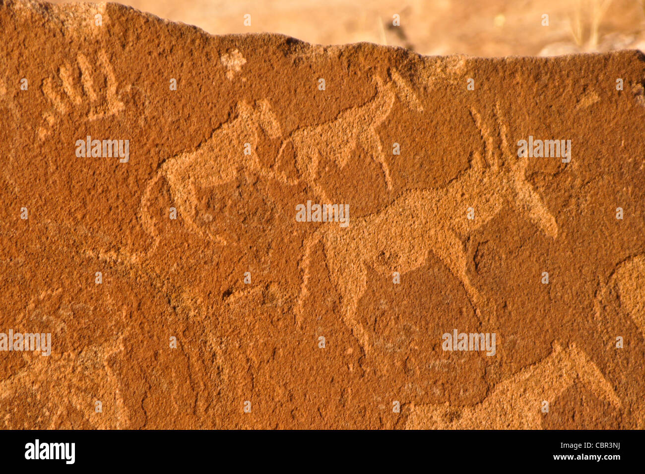 San rock art at Twyfelfontein, Namibia Stock Photo Alamy