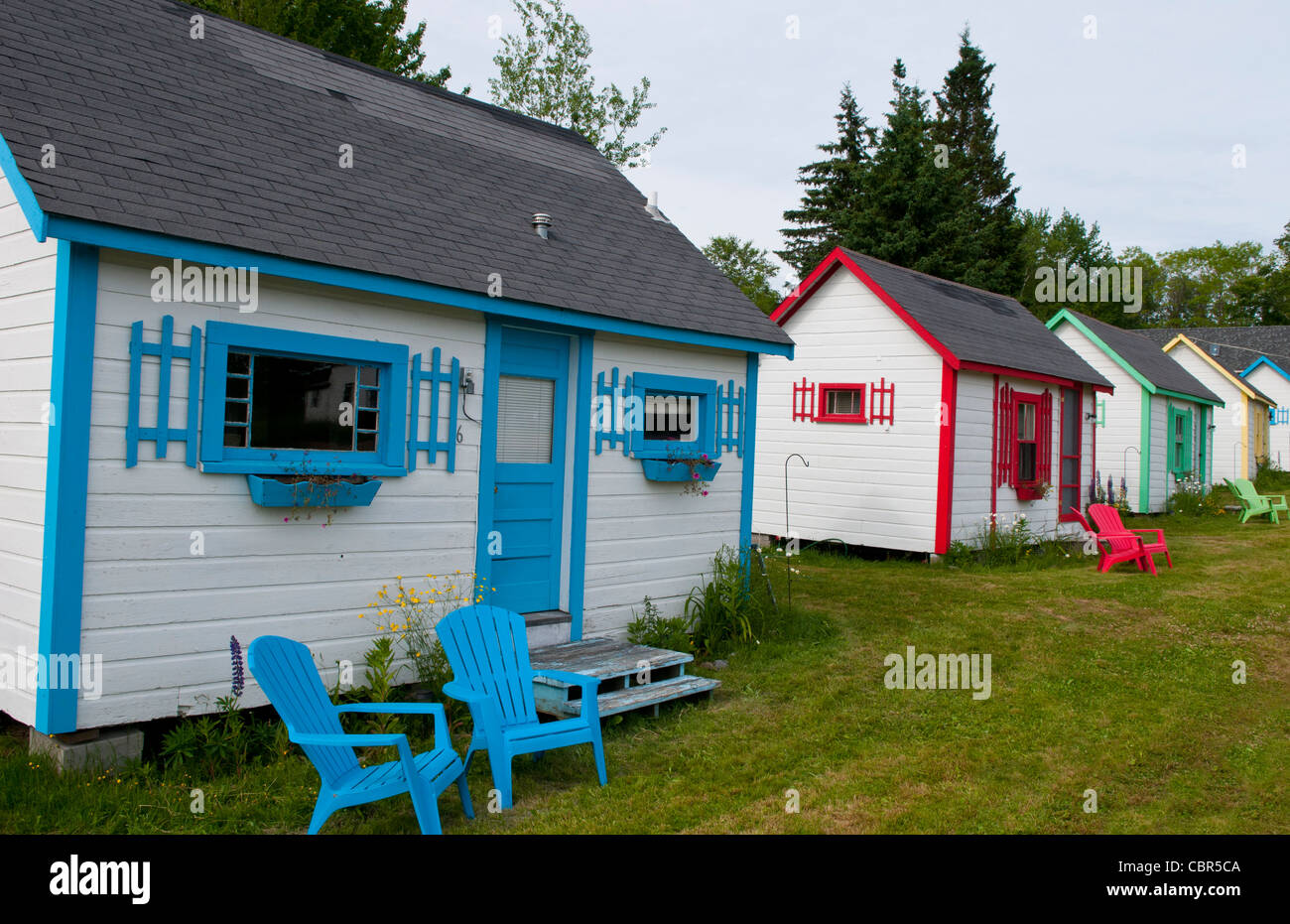 Eastport Maine On Border Of Canada And Maine With Bright Colors Of