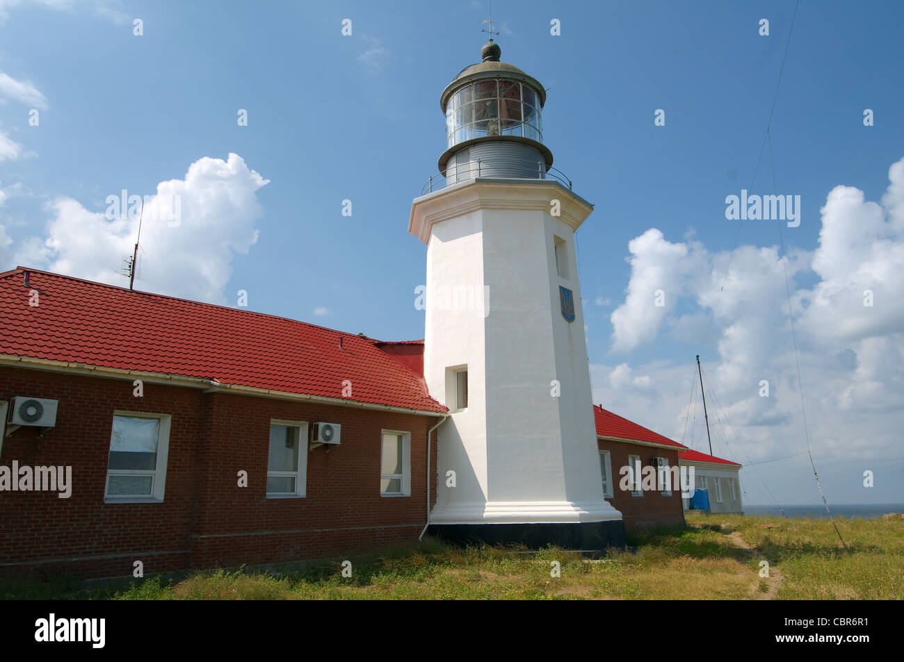 Lighthouse on Snake Island (Zmiinyi Island), Black Sea, Odessa, Ukraine