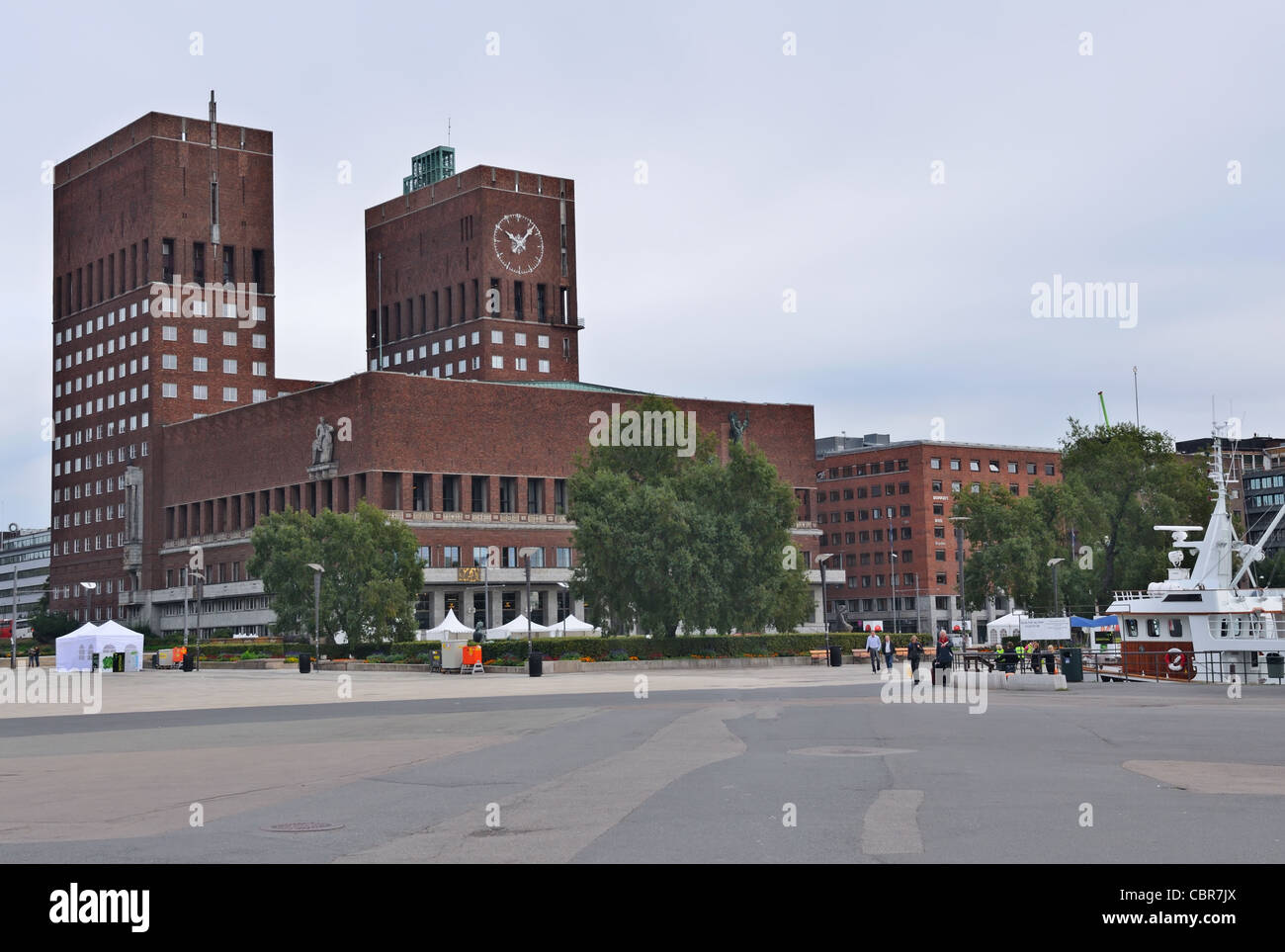 Oslo: City Hall (Radhuset) Stock Photo