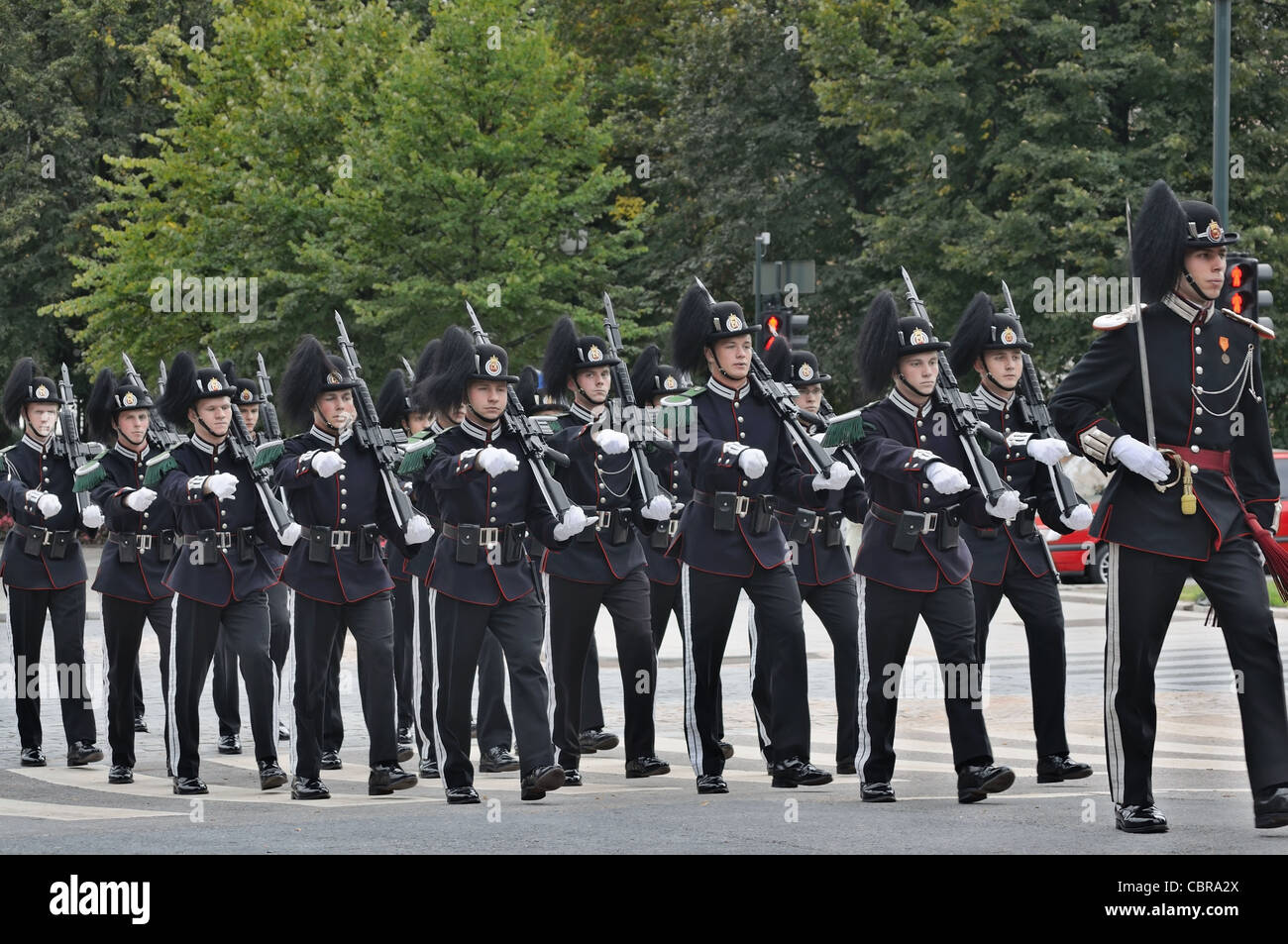 Oslo Royal Guard Stock Photo Alamy