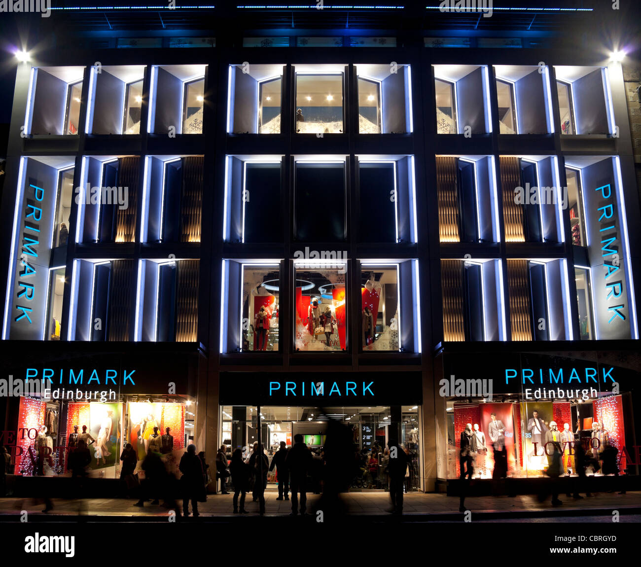Primark shopping store Princes Street Edinburgh Scotland UK Europe