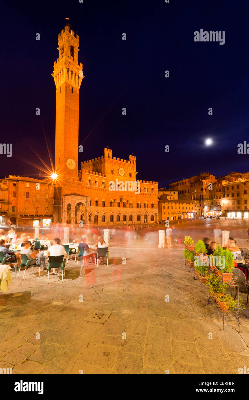 Piazza del Campo, Siena, Province of Siena, Tuscany, Italy, Europe Stock Photo