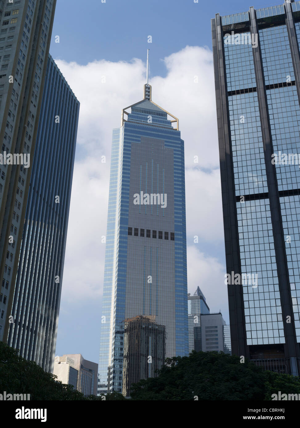 dh Central Plaza Tower WAN CHAI HONG KONG Skyscraper building wanchai china modern architecture block Stock Photo