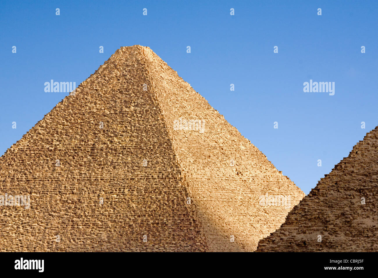 Pyramids at Giza, Egypt- Khufu and Khafre 3 Stock Photo