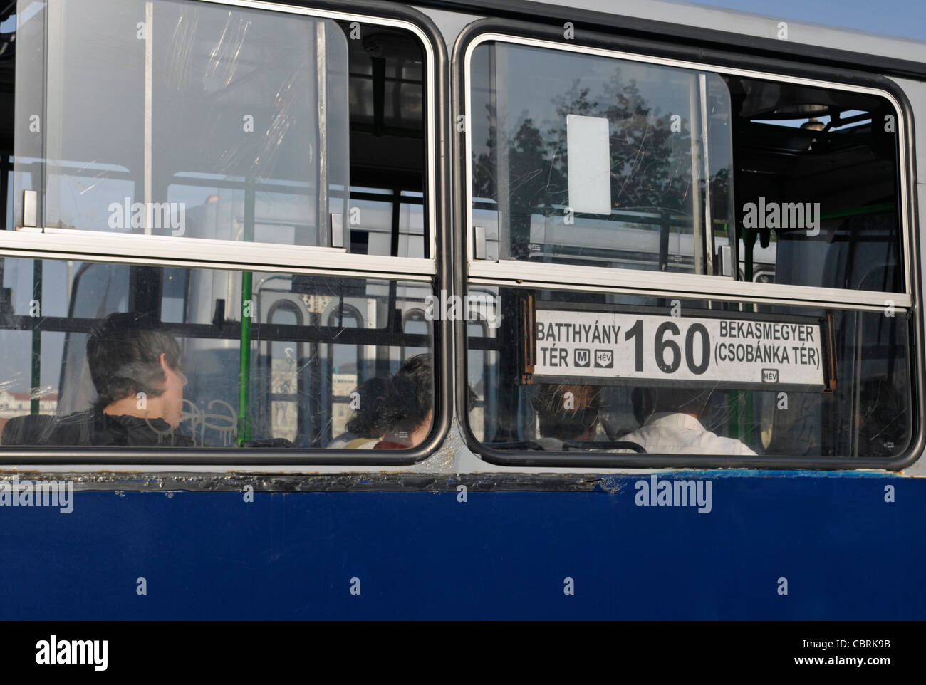 people on urban bus, Budapest, Hungary Stock Photo - Alamy