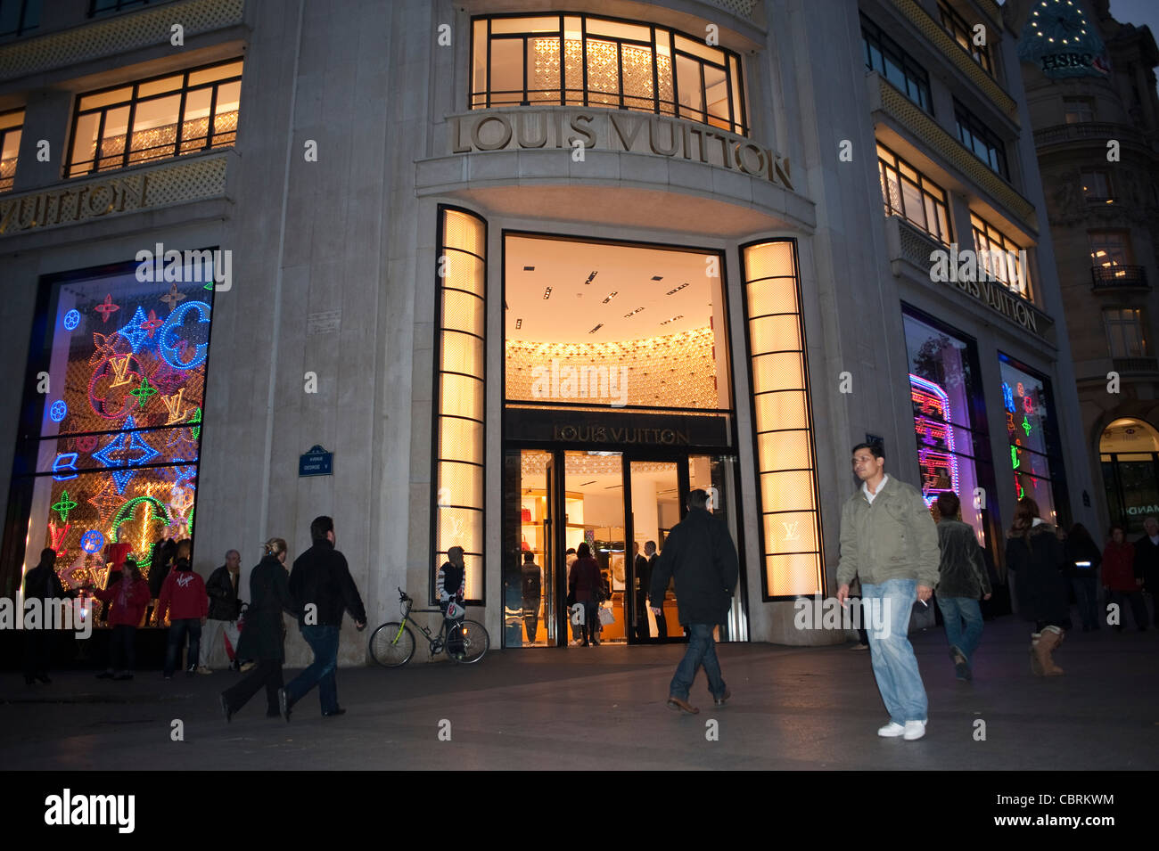Paris, France, LVMH Luxury Fashion Shop on the Avenue Champs