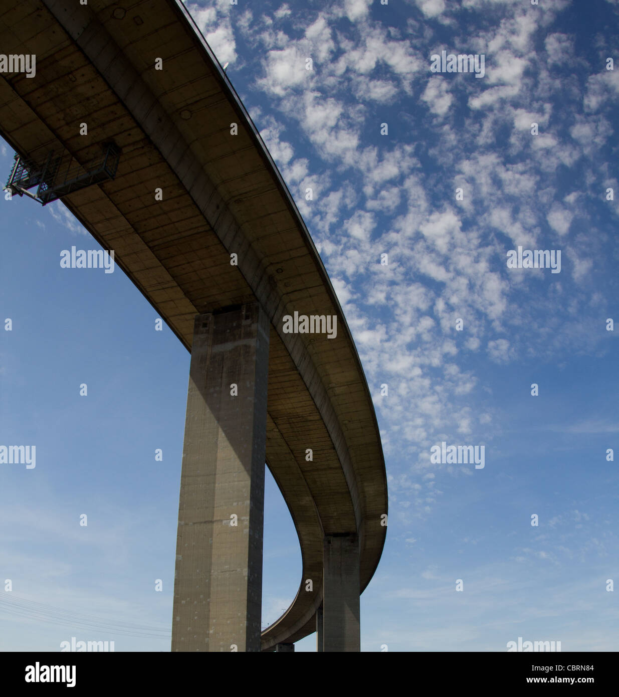 Curved Bridge in the Sky Stock Photo Alamy