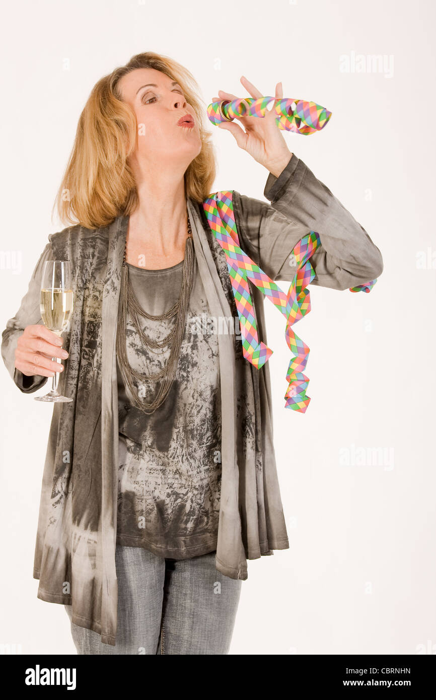 Funny Retro Old Woman Hi res Stock Photography And Images Alamy