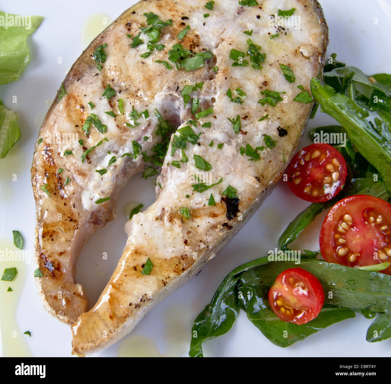 Italian Fish Dish Stock Photo Alamy