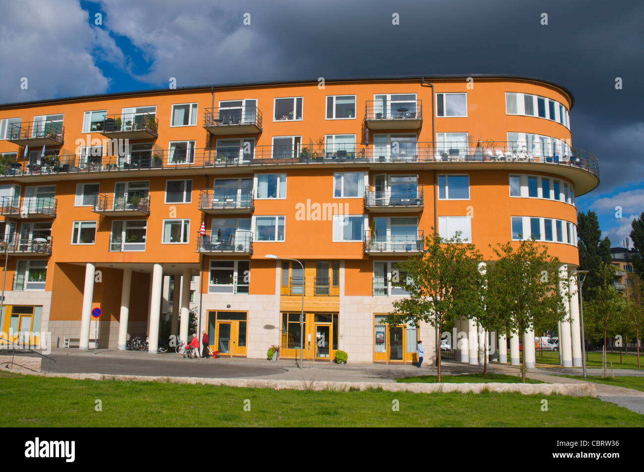 Refurbished functionalist residential buildings at Svea Artilleri area in  Östermalm district Stockholm Sweden Europe Stock Photo - Alamy