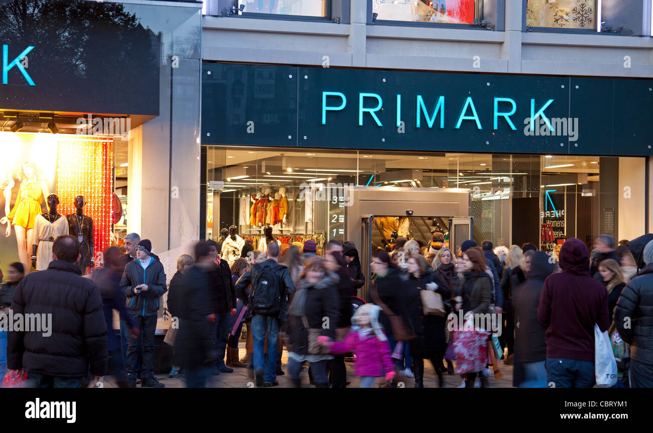 Primark shopping store Princes Street Edinburgh Scotland, UK Europe