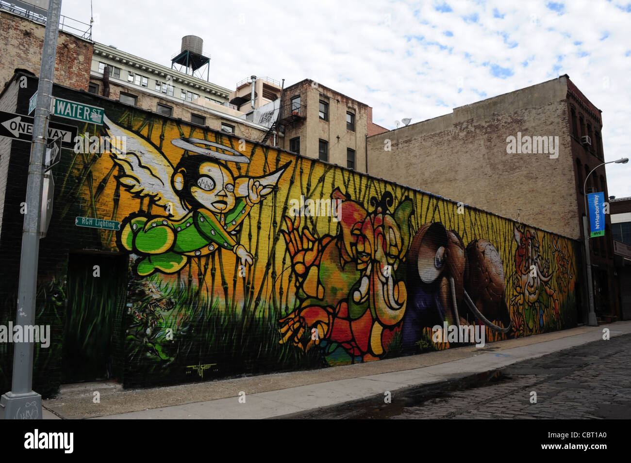 '303 Collectives' urban graffiti artwork wall painting (life message