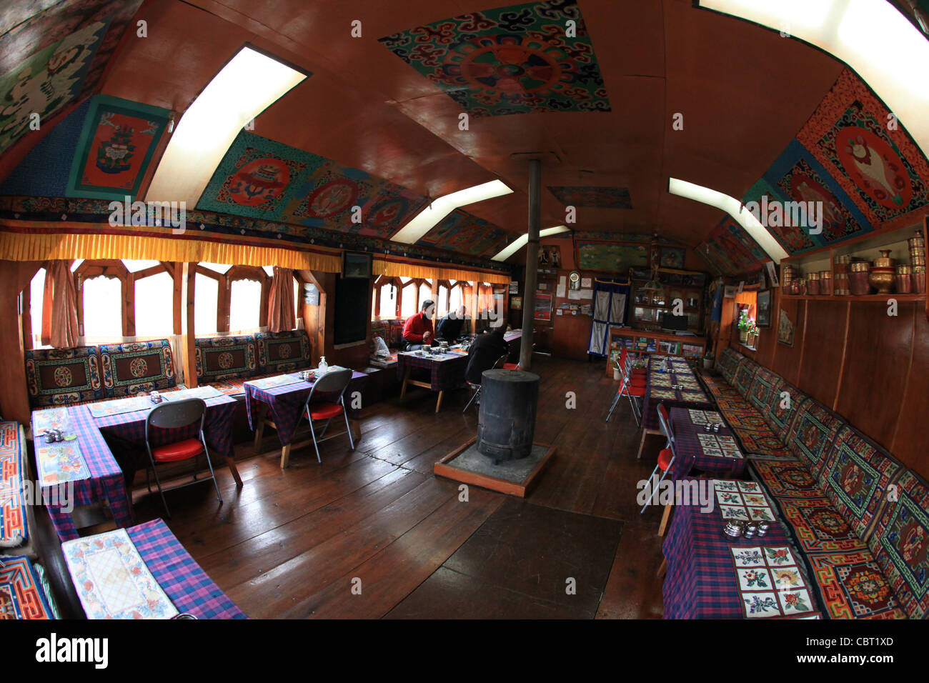 Tibetan tea house in gokyo hires stock photography and images Alamy