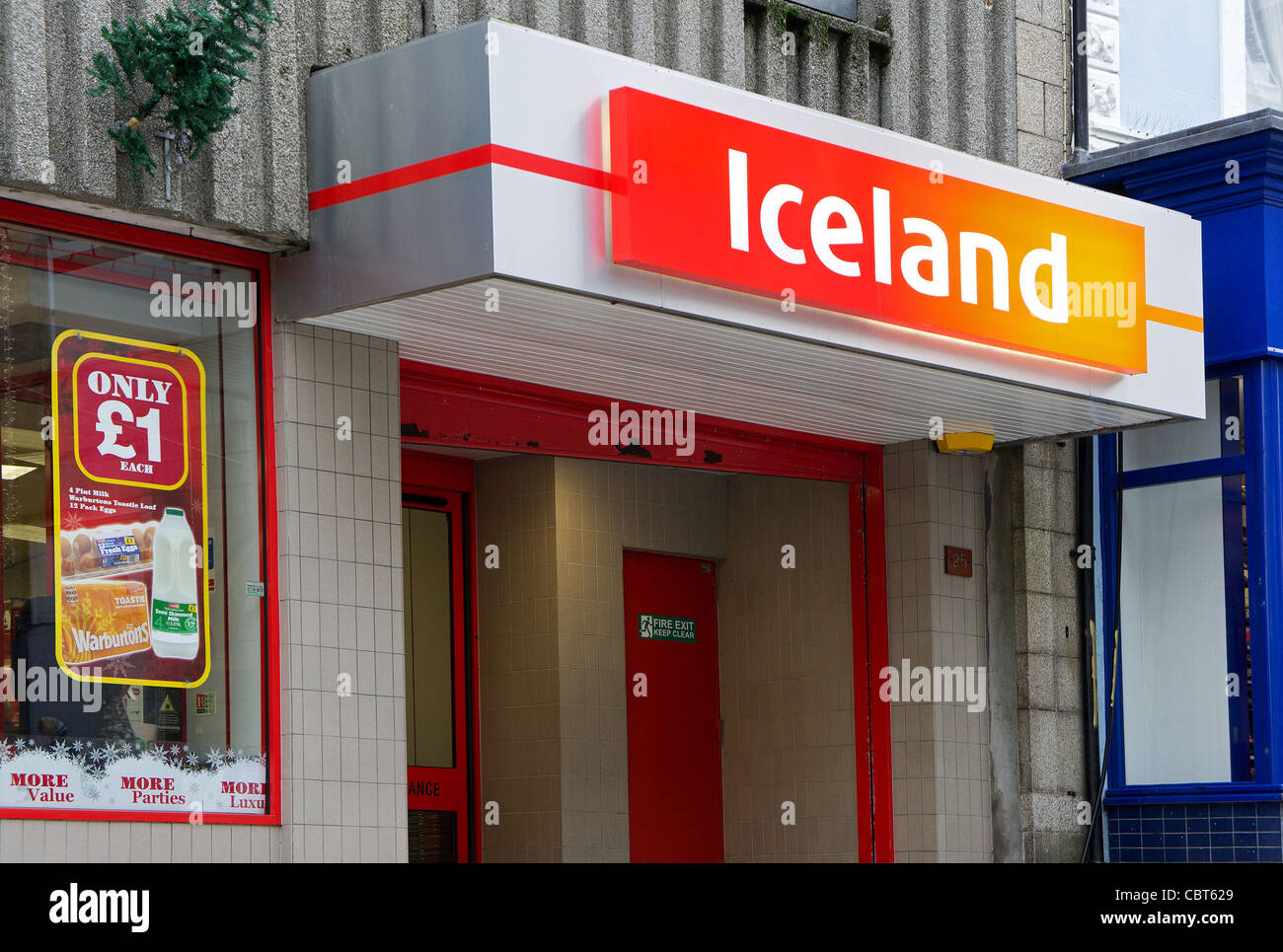 An Iceland frozen food store in Redruth, Cornwall, UK Stock Photo Alamy