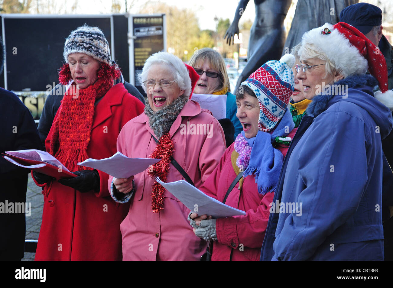 Choir Singing Christmas Carols 
