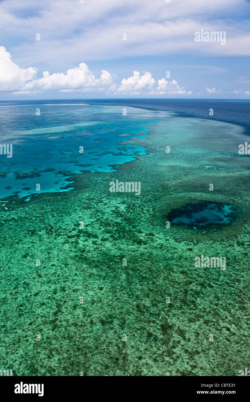 Aerial Views of Knuckle Reef, from the Great Barrier Reef in the ...