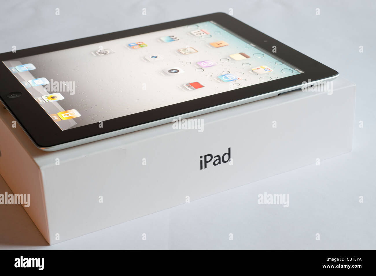 The iPad 2 is the second generation of the iPad, the digital tablet is developed and marketed by Apple. Released in March 2011. Stock Photo