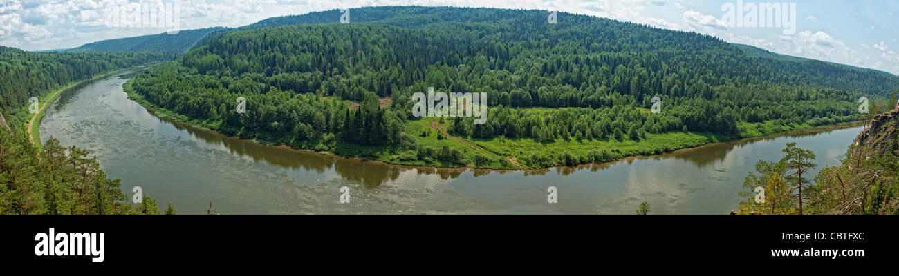 Siberian landscape Stock Photo