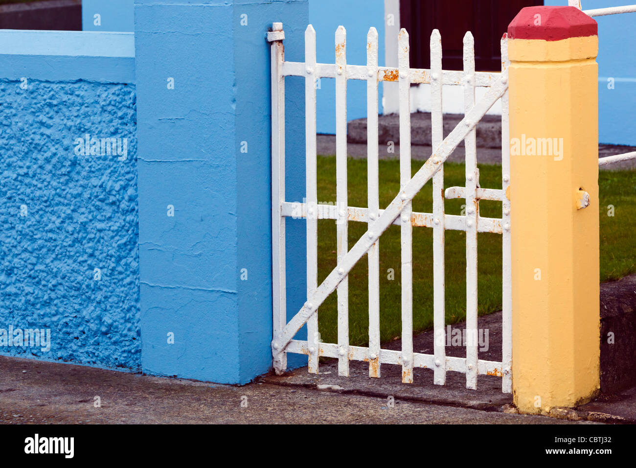 Front gate of a house in Dunmanway, County Cork, Republic of Ireland